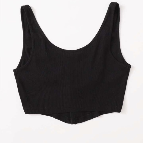 Rib knit bustier crop top - Picture 6 of 6
